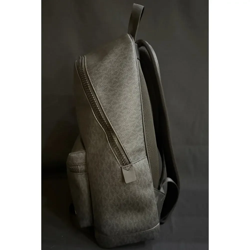 Michael Kors Cooper Signature Backpack – Black Logo-Print Canvas - Picture 4 of 11